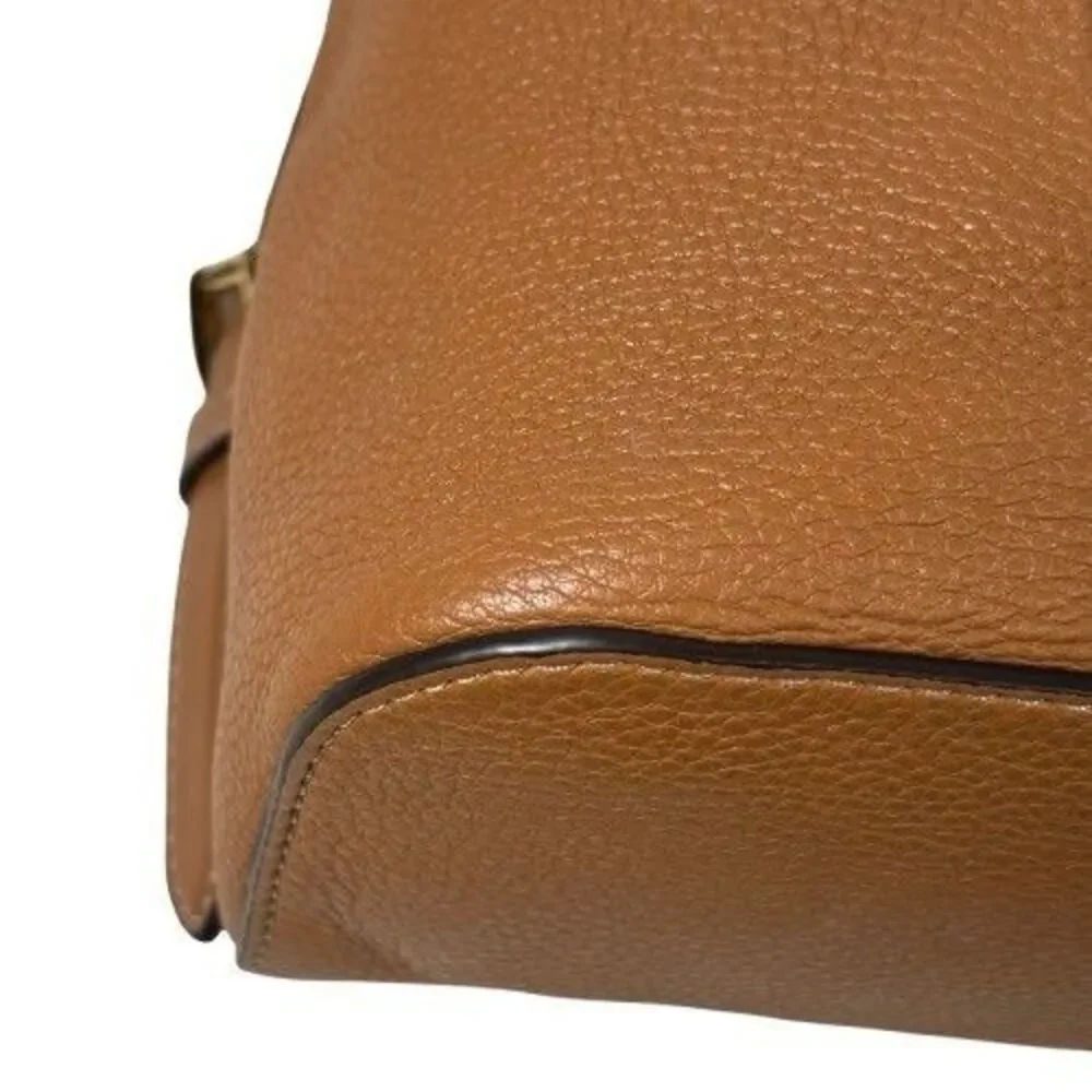 Michael Kors Romy Acorn Brown Pebbled Leather Medium Backpack Handbag